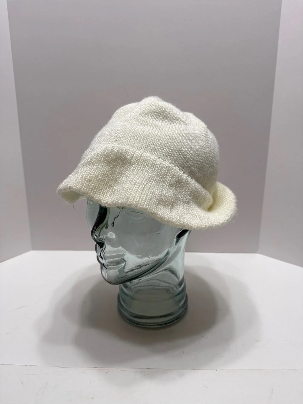 Kids Cream Knit Bucket Hat - Soft Children's Knitwear